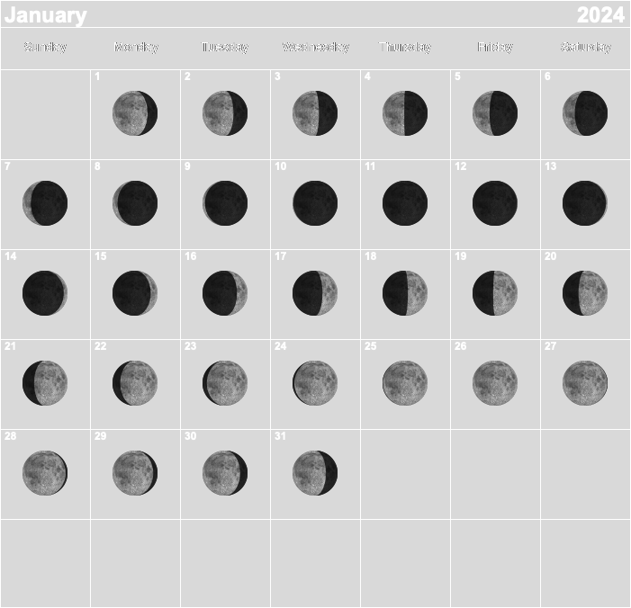 Lunar Phase Calendar